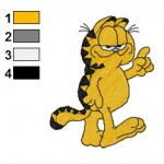 Garfield 24 Embroidery Design